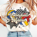 Volleyball Mama Bow Mom Retro Game Day Coquette - Adult & Kids T-Shirts, Sweatshirts & Hoodies apparel design preview 1