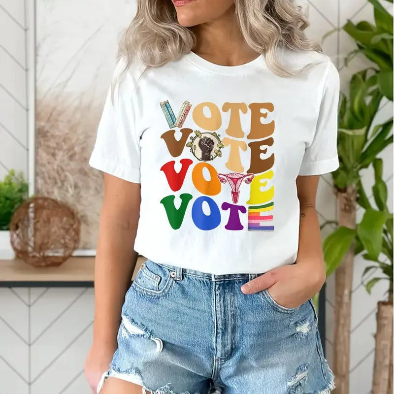 Vote Bann3d Books Reproductive Rights Political - Adult & Kids T-Shirts, Sweatshirts & Hoodies apparel design preview 1