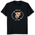 WAKE UP ACT SILLY Cat Cute Vintage 2000s Tops Fot Him - Adult & Kids T-Shirts, Sweatshirts & Hoodies apparel design preview 1