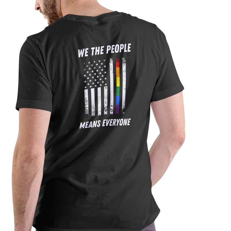 WE PEOPLE MEANS EVERYONE Cotton Pride - Adult & Kids T-Shirts, Sweatshirts & Hoodies apparel design preview 1