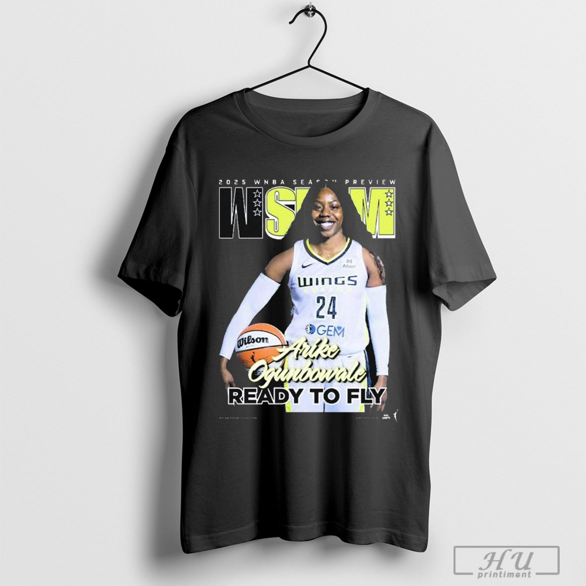 Wslam Dallas Wings Arike Ogunbowale 2025 Wnba Season - Adult & Kids T-Shirts, Sweatshirts & Hoodies apparel design preview 1