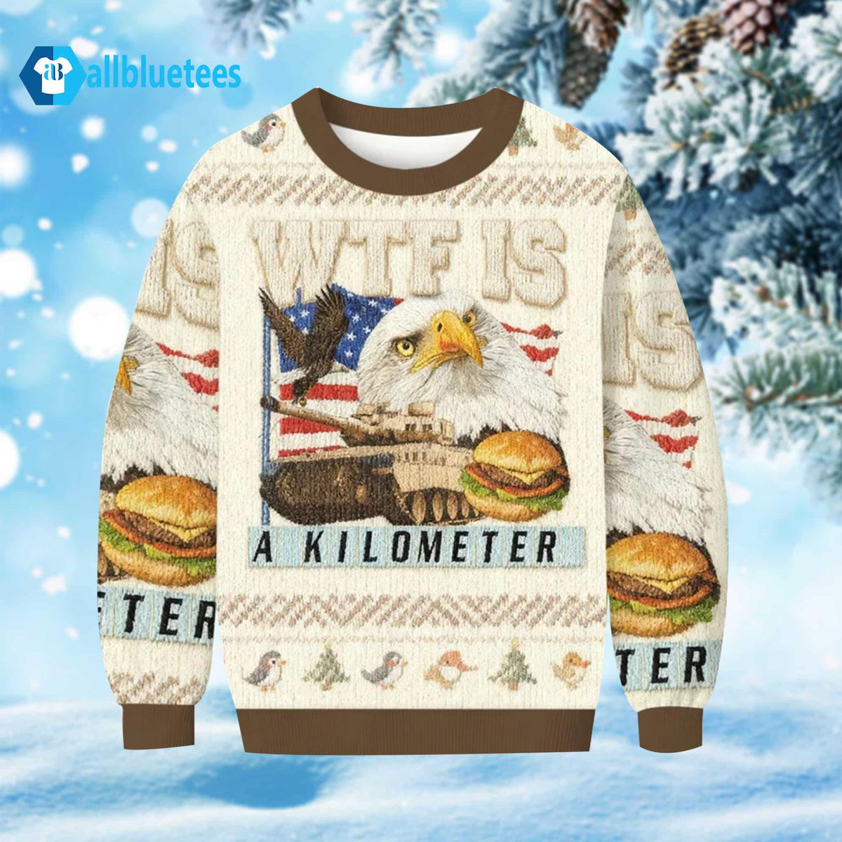 WTF Is A Kilometer Ugly Christmas Sweater - Holiday Gift product image