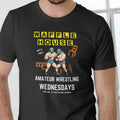 Waffle House Amateur Wrestling Wednesday Black Casual - Adult & Kids T-Shirts, Sweatshirts & Hoodies apparel design preview 1