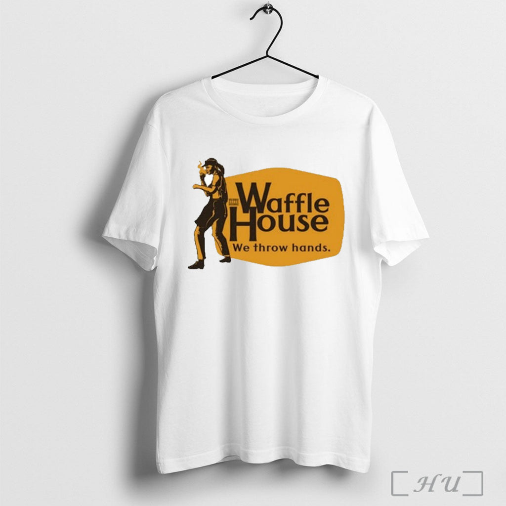 Waffle House We Throw Hands - Adult & Kids T-Shirts, Sweatshirts & Hoodies apparel design preview 1