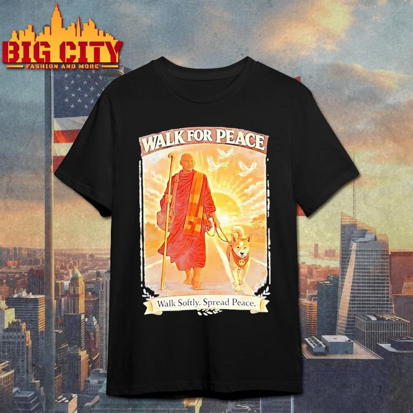Walk For Peace Softly Spread - Adult & Kids T-Shirts, Sweatshirts & Hoodies apparel design preview 1