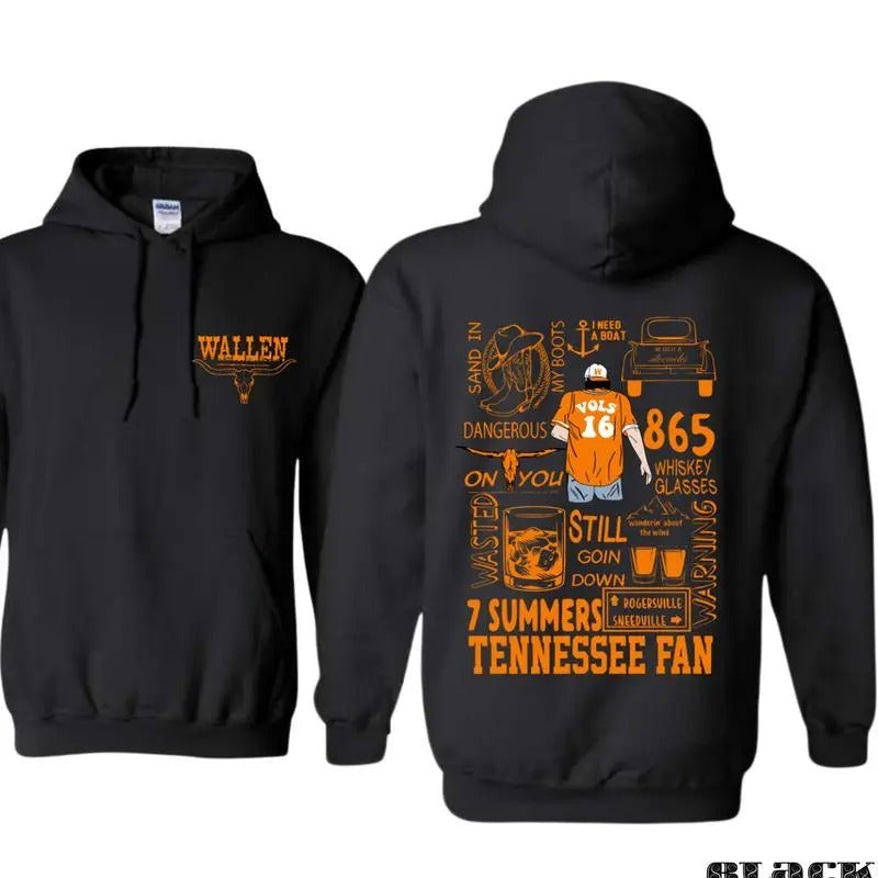 Wallen Tennessee Fan Vibrant Tribute Spirit VOLS - Adult & Kids T-Shirts, Sweatshirts & Hoodies apparel design preview 1