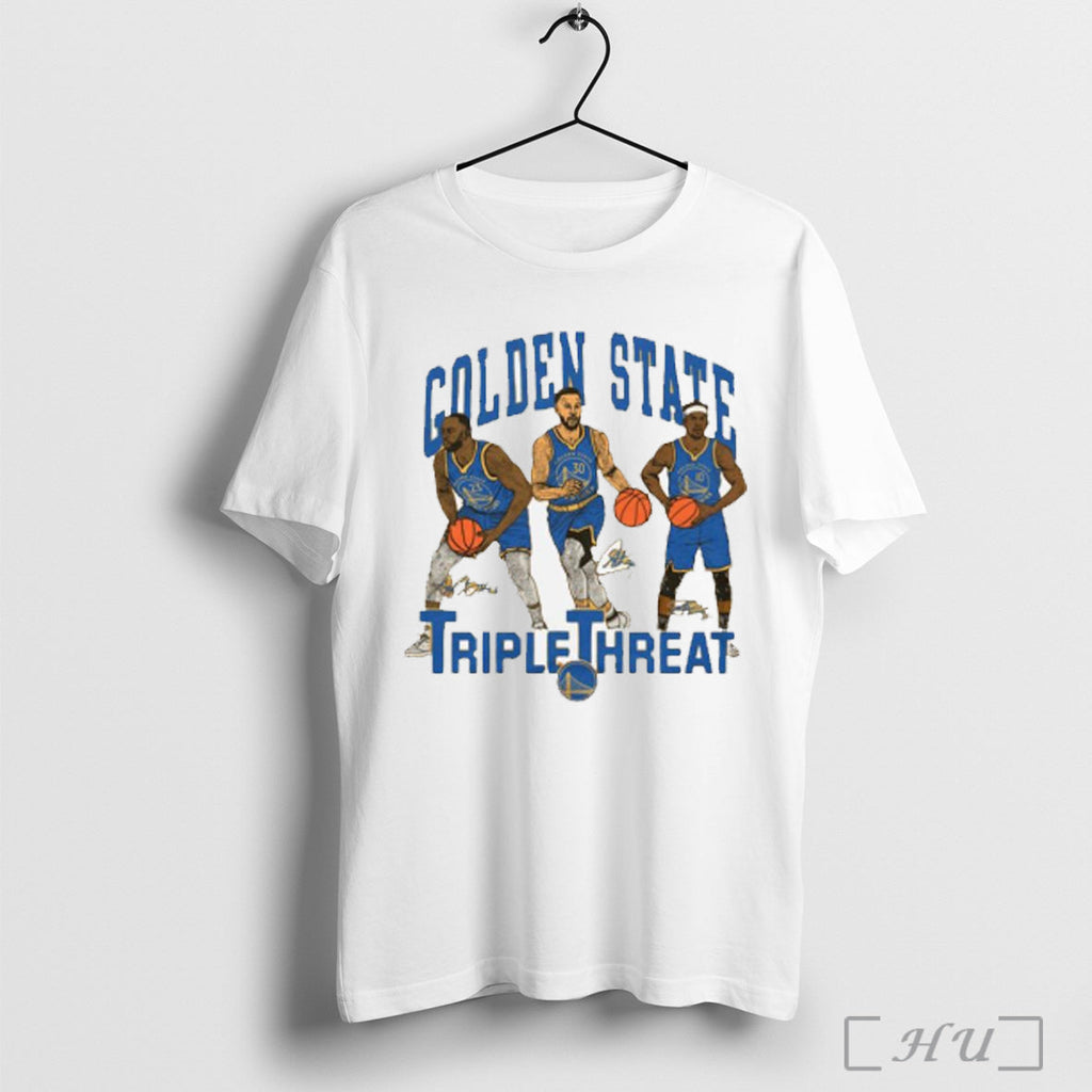 Warriors Triple Threat Green Curry Butler Iii - Adult & Kids T-Shirts, Sweatshirts & Hoodies apparel design preview 1