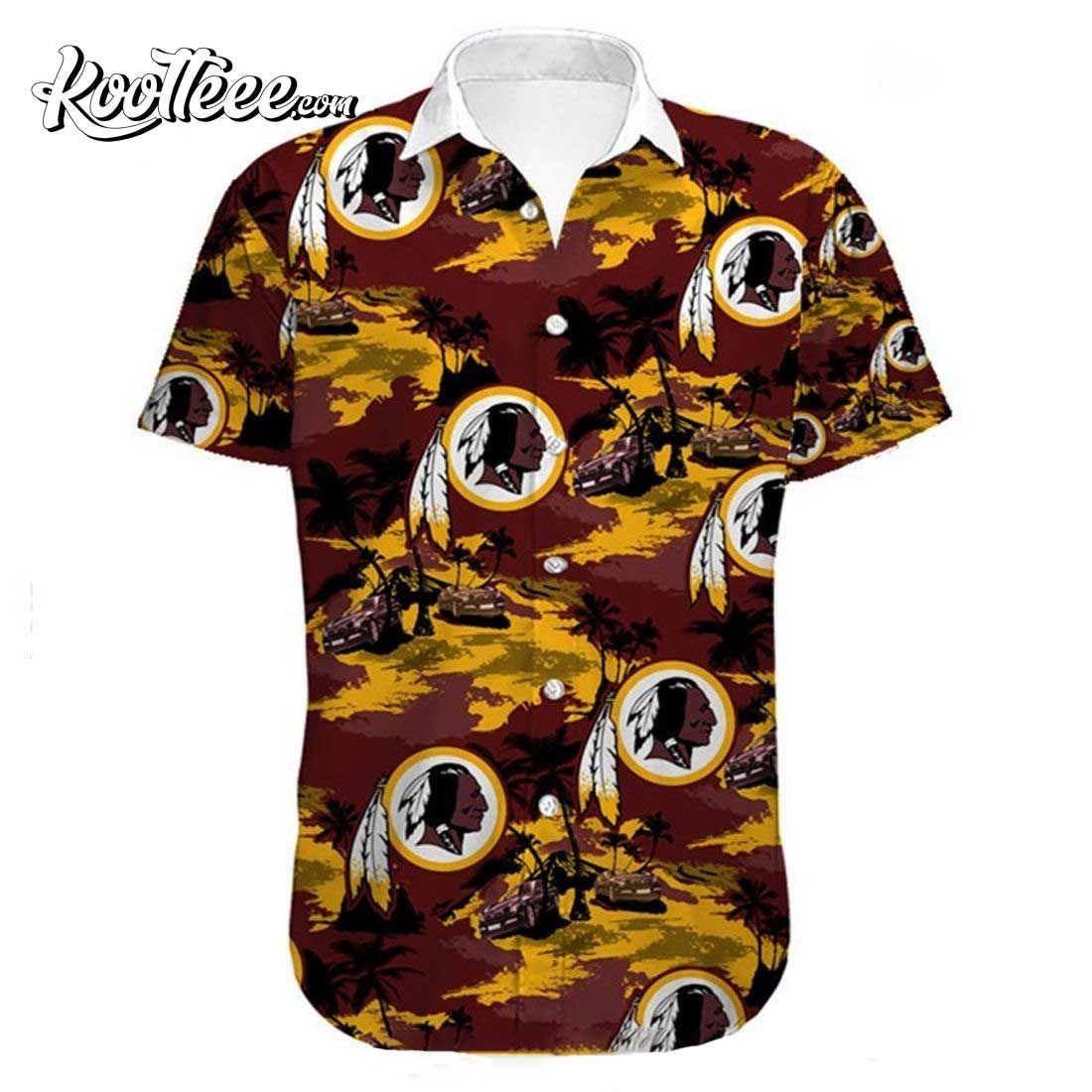 Washington Football Team Hawaiian - Adult & Kids T-Shirts, Sweatshirts & Hoodies apparel design preview 1
