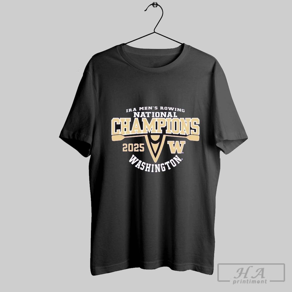 Washington Huskies 2025 Ira Mens Rowing National - Adult & Kids T-Shirts, Sweatshirts & Hoodies apparel design preview 1