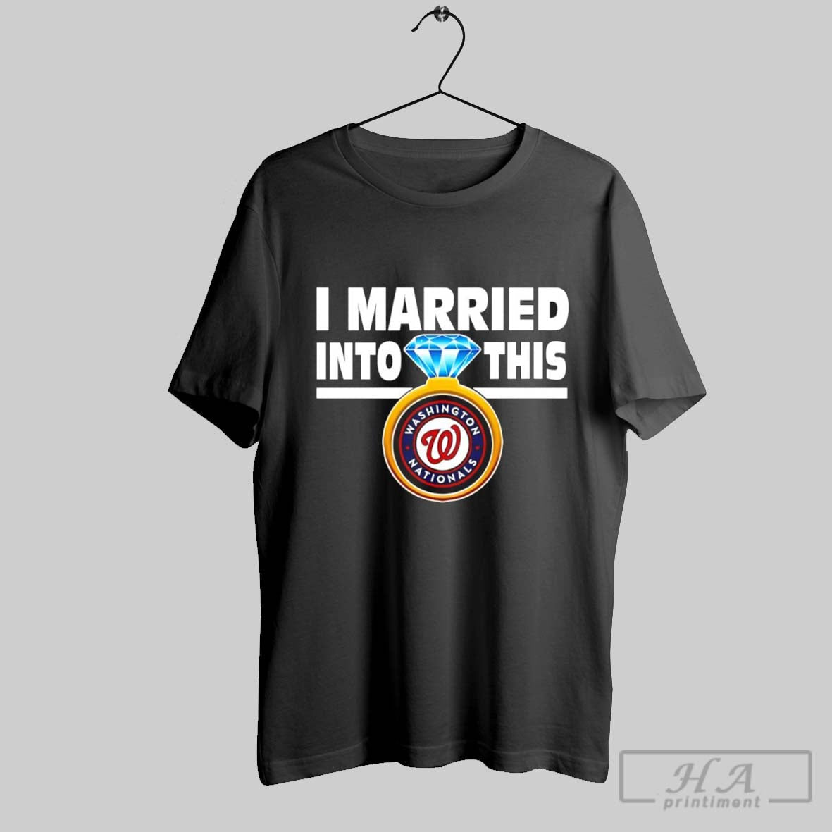 Washington Nationals I Married Into This - Adult & Kids T-Shirts, Sweatshirts & Hoodies apparel design preview 1