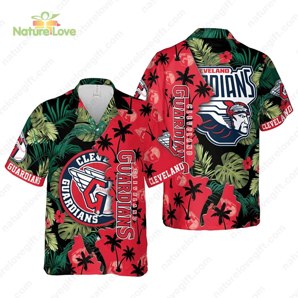 Washington Nationals Tropical Leaves Beach Palms MLB - Adult & Kids T-Shirts, Sweatshirts & Hoodies apparel design preview 1