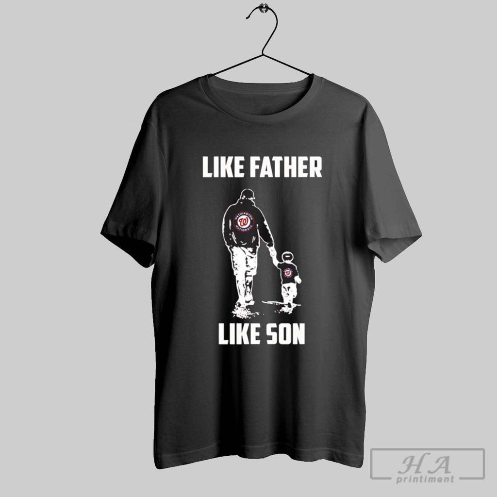 Washington Nationals Like Father Son - Adult & Kids T-Shirts, Sweatshirts & Hoodies apparel design preview 1