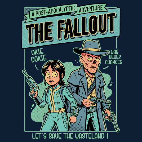Wasteland Duo - Adult & Kids T-Shirts, Sweatshirts & Hoodies apparel design preview 1