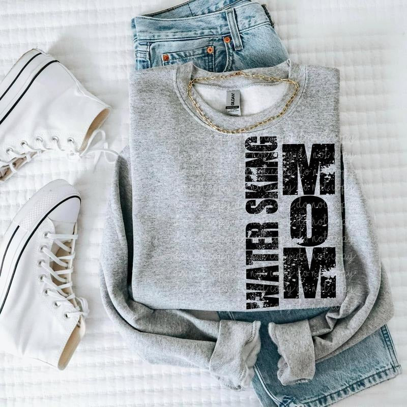 Water Skiing Mom DTF Transfers THIS IS NOT - Adult & Kids T-Shirts, Sweatshirts & Hoodies apparel design preview 1