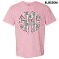 Watercolor Monogram Comfort Colors 'NLB' - Adult & Kids T-Shirts, Sweatshirts & Hoodies apparel design preview 1