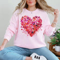 Watercolor Hearts Colorful Love Crew Neck Heart Cupid - Adult & Kids T-Shirts, Sweatshirts & Hoodies apparel design preview 1