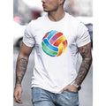 Watercolor Volleyball Illustration Print Cotton - Adult & Kids T-Shirts, Sweatshirts & Hoodies apparel design preview 1