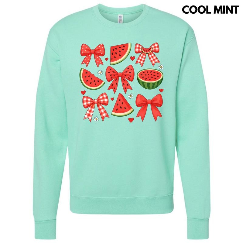 Watermelon Bow Collage 'NLB' - Adult & Kids T-Shirts, Sweatshirts & Hoodies apparel design preview 1