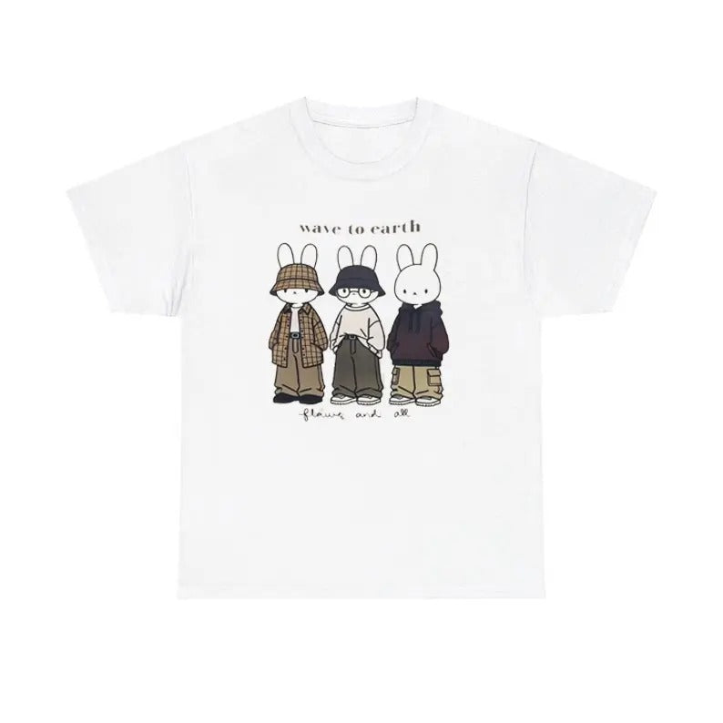 Wave Earth Miffy Music Menswear - Adult & Kids T-Shirts, Sweatshirts & Hoodies apparel design preview 1