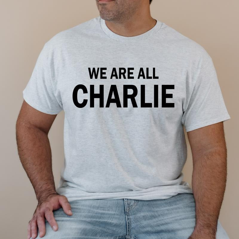 We Are All Charlie Patriotic ASH GRAY - Adult & Kids T-Shirts, Sweatshirts & Hoodies apparel design preview 1