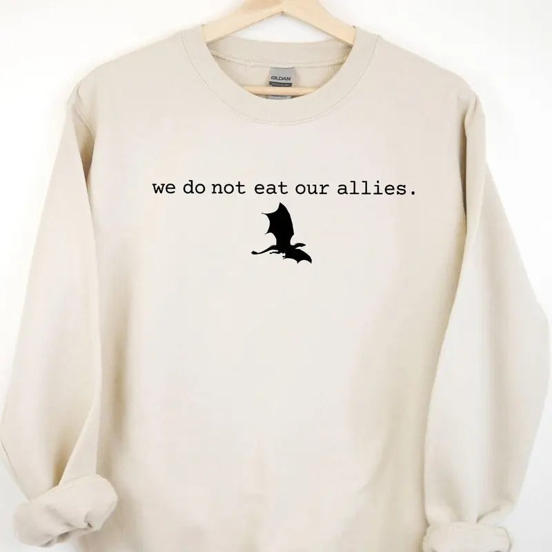 We Do Not Eat Our Allies Fourth Wing Dragon Woman - Adult & Kids T-Shirts, Sweatshirts & Hoodies apparel design preview 1