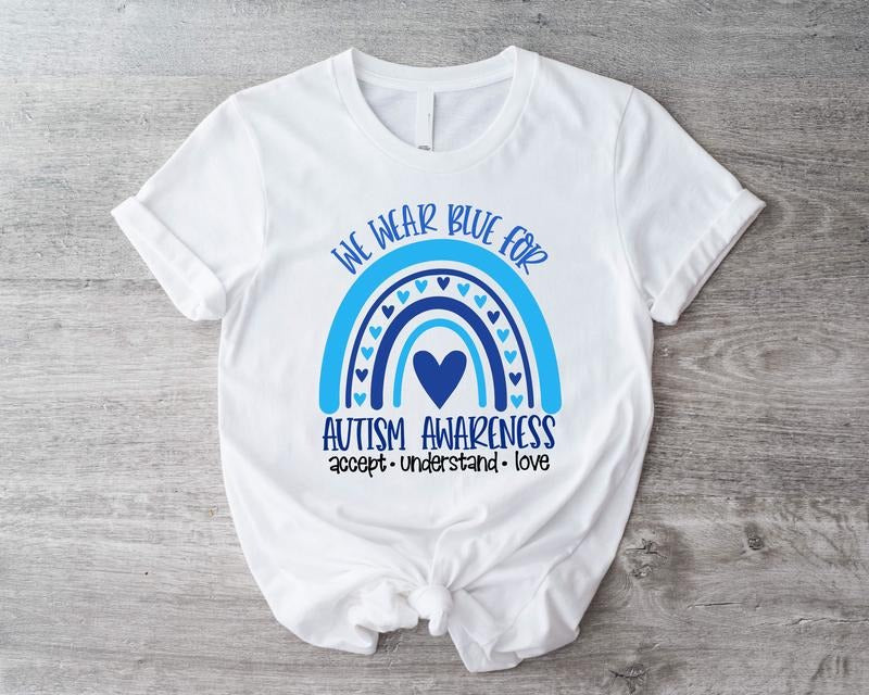 We Blue Autism Awareness Accept Understand Love - Adult & Kids T-Shirts, Sweatshirts & Hoodies apparel design preview 1