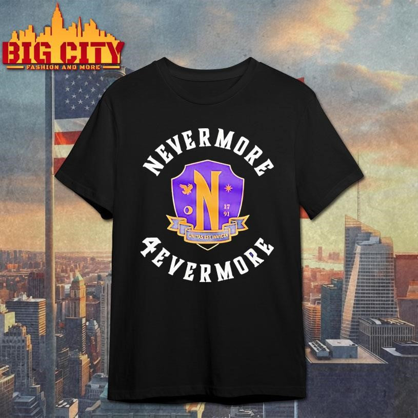 Wednesday Nevermore 4evermore - Adult & Kids T-Shirts, Sweatshirts & Hoodies apparel design preview 1