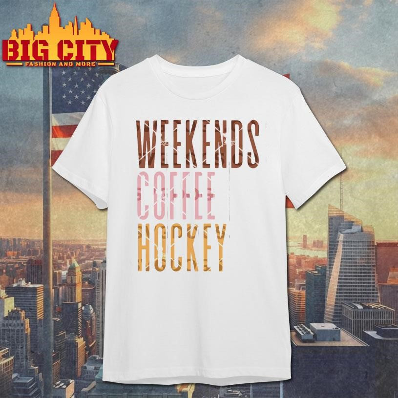Weekends Coffee Hockey - Adult & Kids T-Shirts, Sweatshirts & Hoodies apparel design preview 1