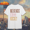 Weekends Coffee Hockey - Adult & Kids T-Shirts, Sweatshirts & Hoodies apparel design preview 1