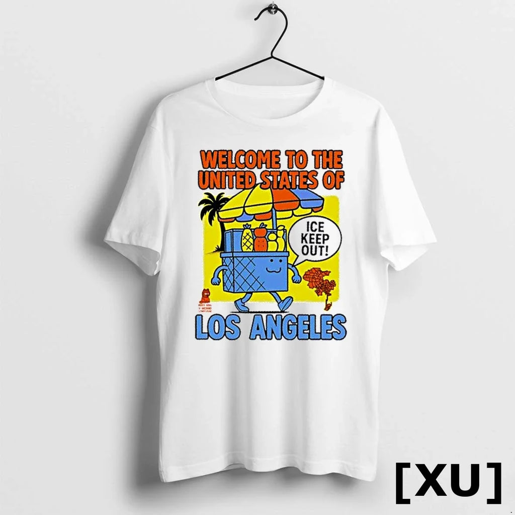 Welcome To The United States Of Ice Keep Out Los - Adult & Kids T-Shirts, Sweatshirts & Hoodies apparel design preview 1