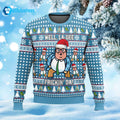 Well La Dee Frickin’ Da Ugly Christmas Sweater - Holiday Gift product image