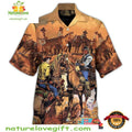 Cowboy Racing Hawaiian Western American Summer Aloha - Adult & Kids T-Shirts, Sweatshirts & Hoodies apparel design preview 1