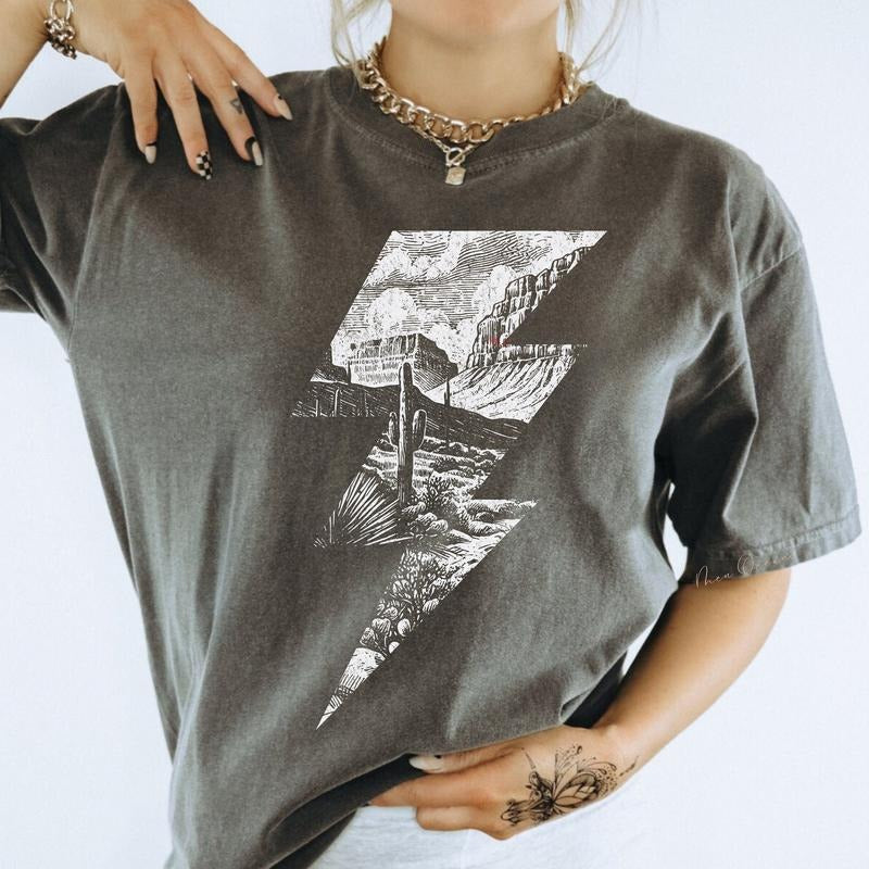 Western Cowgirl Boho Desert Punchy Grunge Rodeo - Adult & Kids T-Shirts, Sweatshirts & Hoodies apparel design preview 1