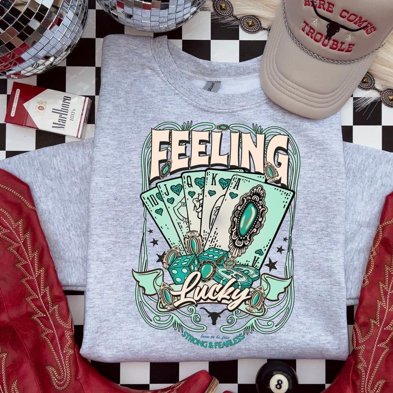 Western Feeling Lucky DTF Transfers THIS IS NOT - Adult & Kids T-Shirts, Sweatshirts & Hoodies apparel design preview 1
