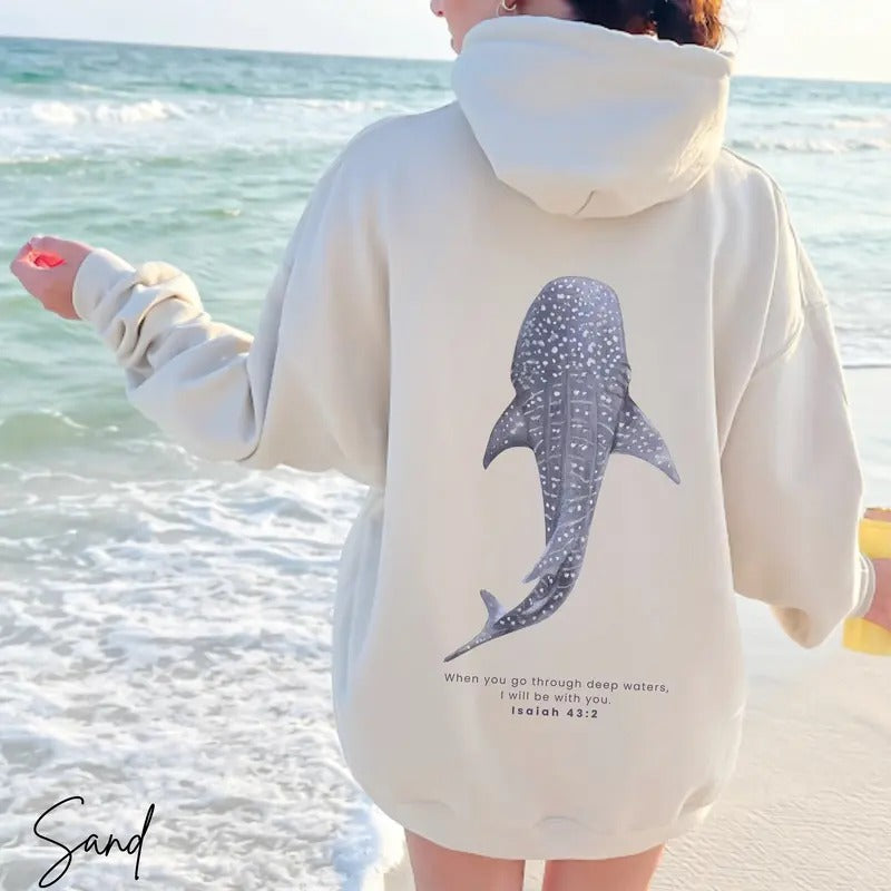 Whale Shark Beachy Coconut Girl Jesus Christian Faith - Adult & Kids T-Shirts, Sweatshirts & Hoodies apparel design preview 1