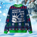 What’s More Punk Than The Public Library Ugly Christmas Sweater - Holiday Gift product image