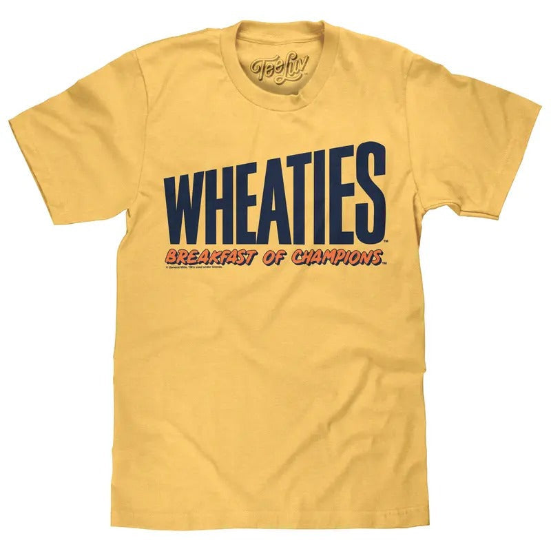 Wheaties Breakfast Champions Banana Cream Yellow - Adult & Kids T-Shirts, Sweatshirts & Hoodies apparel design preview 1