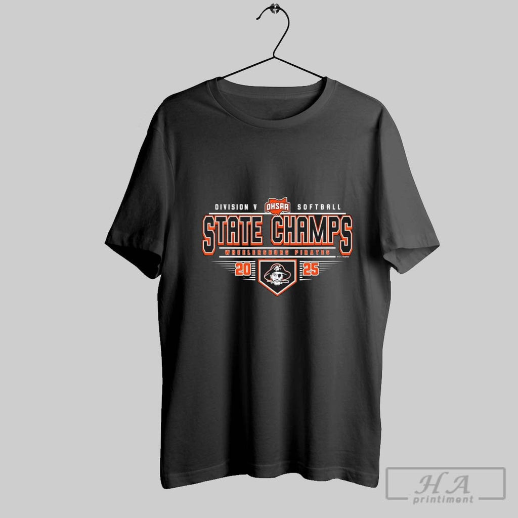 Wheelersburg Pirates 2025 Ohsaa Softball D5 State - Adult & Kids T-Shirts, Sweatshirts & Hoodies apparel design preview 1