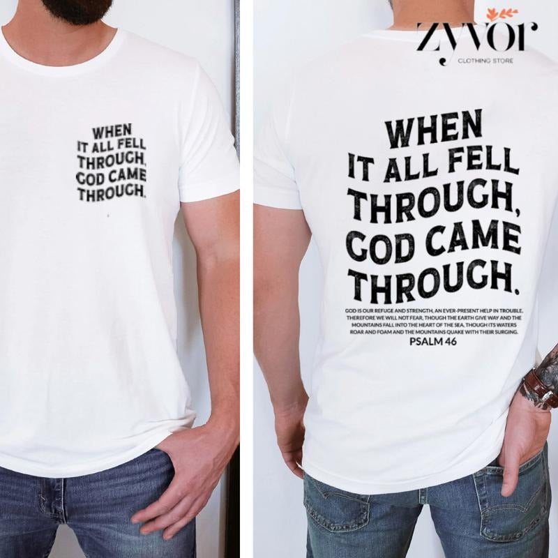 When All Fell Through God Came Cotton Casual Street - Adult & Kids T-Shirts, Sweatshirts & Hoodies apparel design preview 1