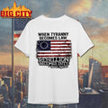 When Tyranny Becomes Law Rebellion Duty Thomas - Adult & Kids T-Shirts, Sweatshirts & Hoodies apparel design preview 1