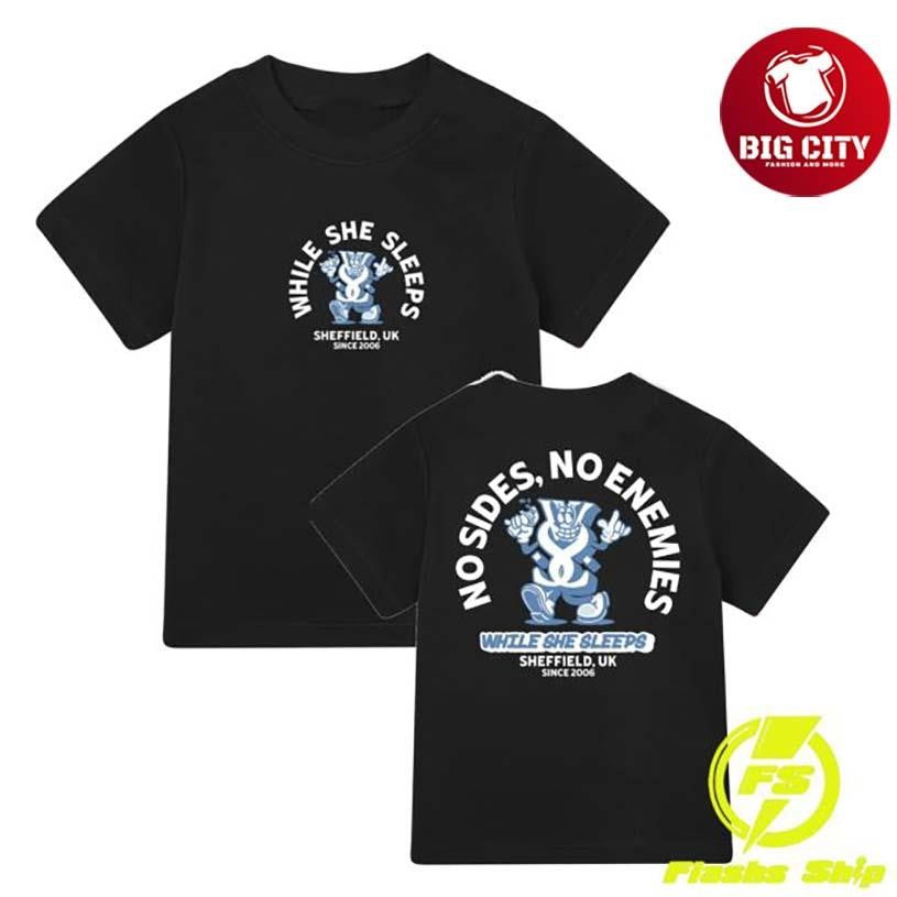 While She Sleeps Mascot Two Sided - Adult & Kids T-Shirts, Sweatshirts & Hoodies apparel design preview 1