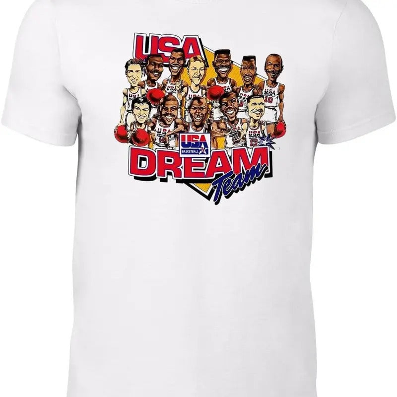 White 1992 Dream Team Big Head - Adult & Kids T-Shirts, Sweatshirts & Hoodies apparel design preview 1