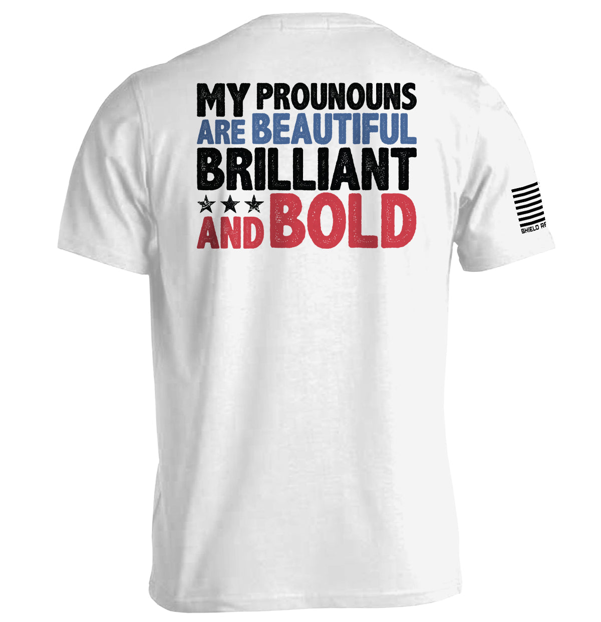 My Pronouns Are Brilliant Bold - Adult & Kids T-Shirts, Sweatshirts & Hoodies apparel design preview 1