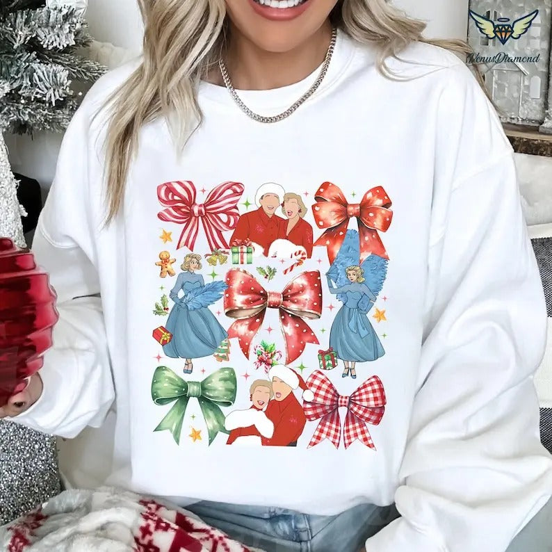 White Coquette Bows Haynes Sisters Wallace Davis - Adult & Kids T-Shirts, Sweatshirts & Hoodies apparel design preview 1