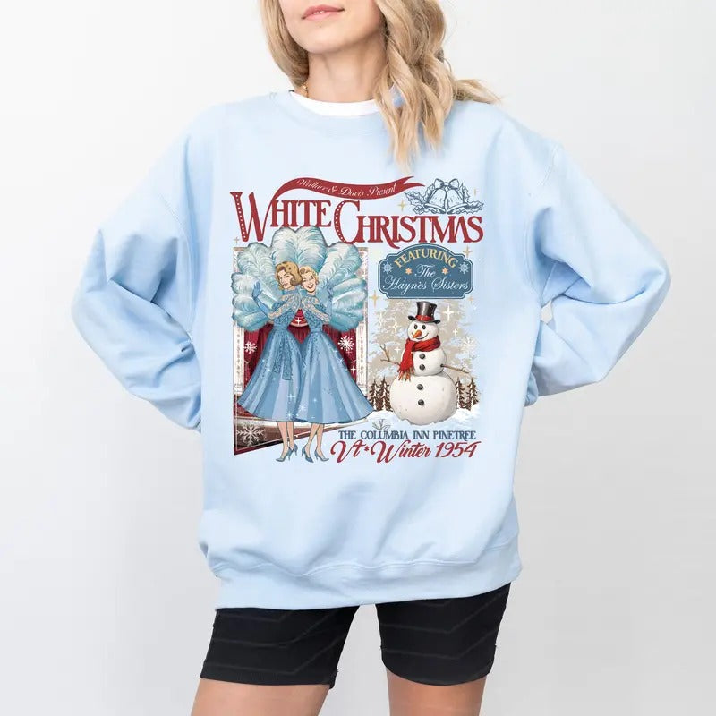 White Movie 1954 Bob Phil Betty Judy Xmas Haynes - Adult & Kids T-Shirts, Sweatshirts & Hoodies apparel design preview 1