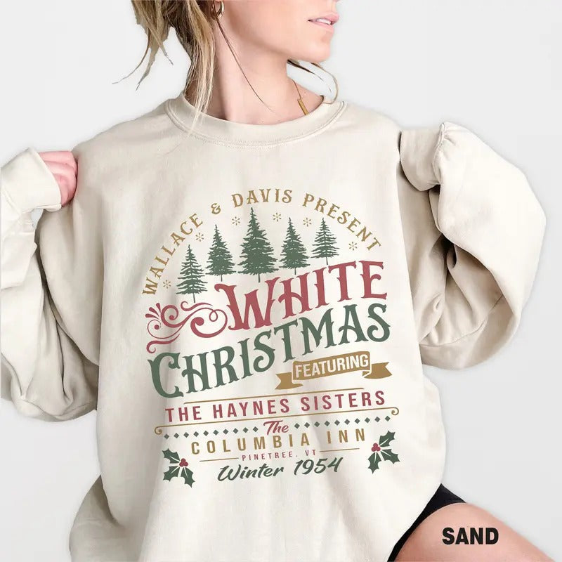 White Movie Wallace Davis Haynes Sisters 1954 - Adult & Kids T-Shirts, Sweatshirts & Hoodies apparel design preview 1