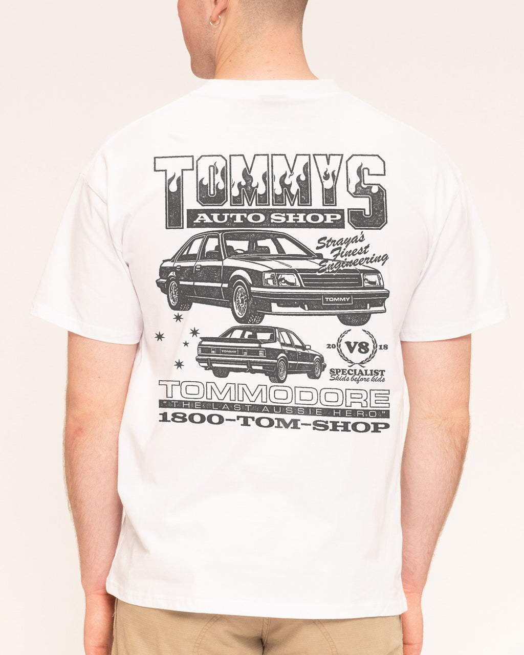 Tommy's Auto Shop - Adult & Kids T-Shirts, Sweatshirts & Hoodies apparel design preview 1