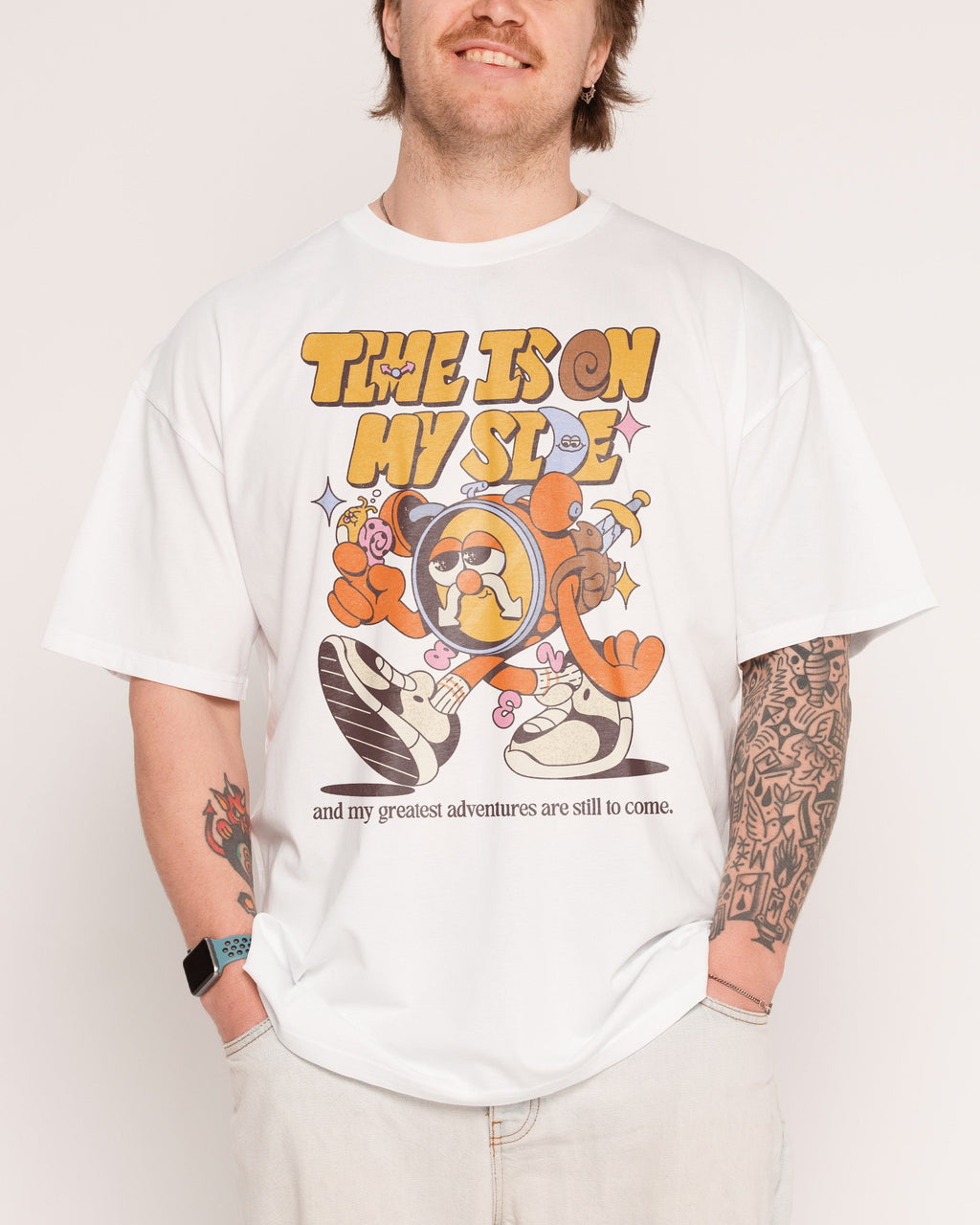 Time is on My Side - Adult & Kids T-Shirts, Sweatshirts & Hoodies apparel design preview 1