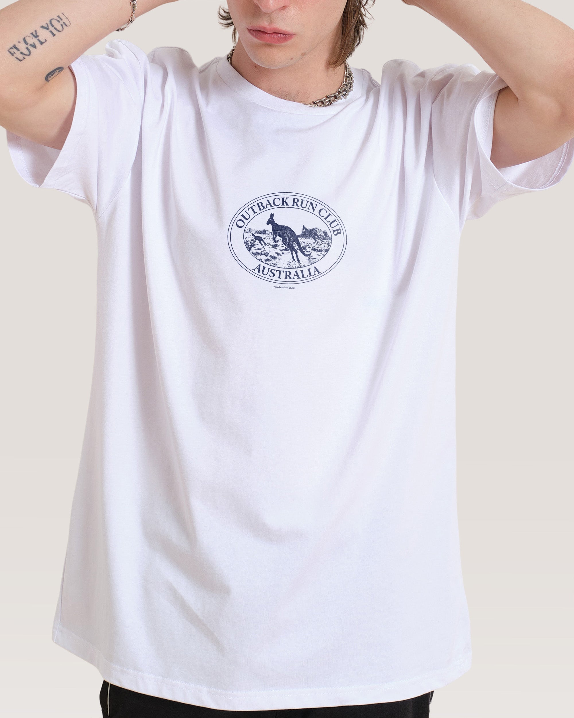 Kangaroo Outback Run Club - Adult & Kids T-Shirts, Sweatshirts & Hoodies apparel design preview 1