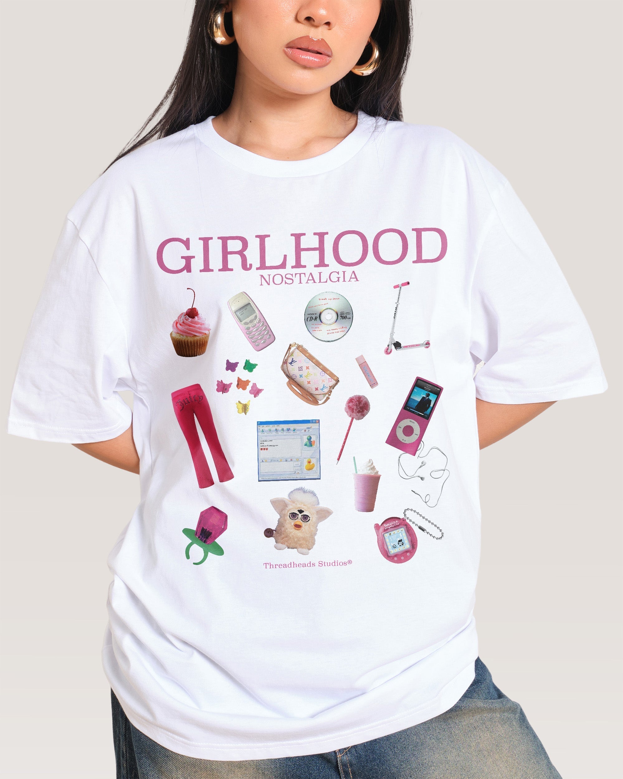 Girlhood Nostalgia - Adult & Kids T-Shirts, Sweatshirts & Hoodies apparel design preview 1